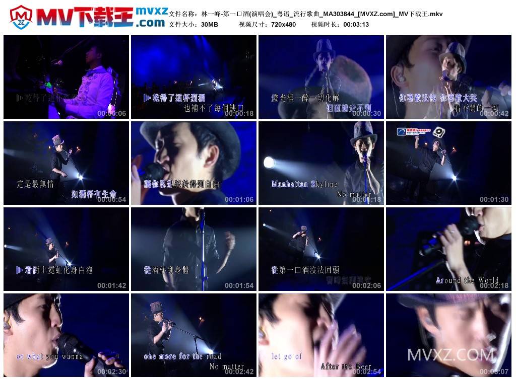 林一峰-第一口酒(演唱会)_粤语_流行歌曲_MA303844